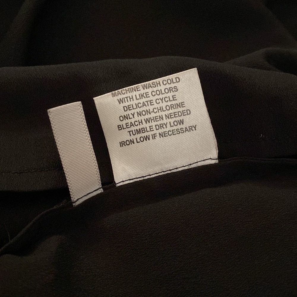 Calvin Klein black 3/4 sleeve blouse. - Picture 7 of 8